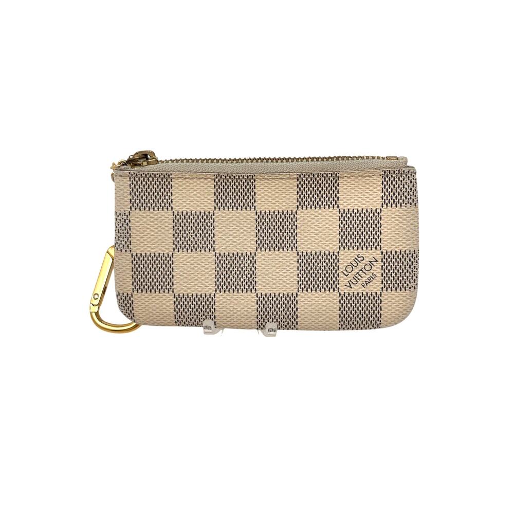 Louis Vuitton LV Damier Azure Coin Key Cles Zip Pouch Keychain